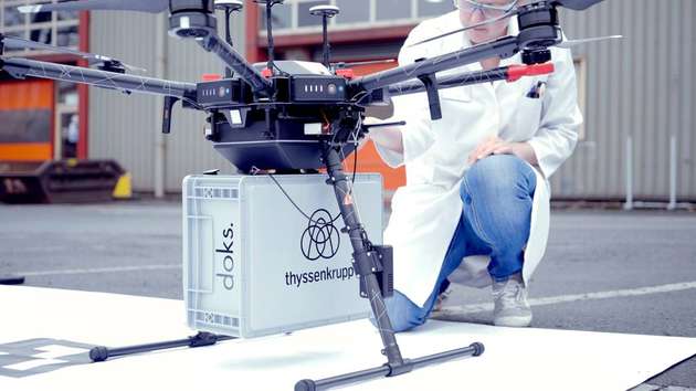 Die Drohne wurde vom Projektpartner Doks.Innovation entwickelt.