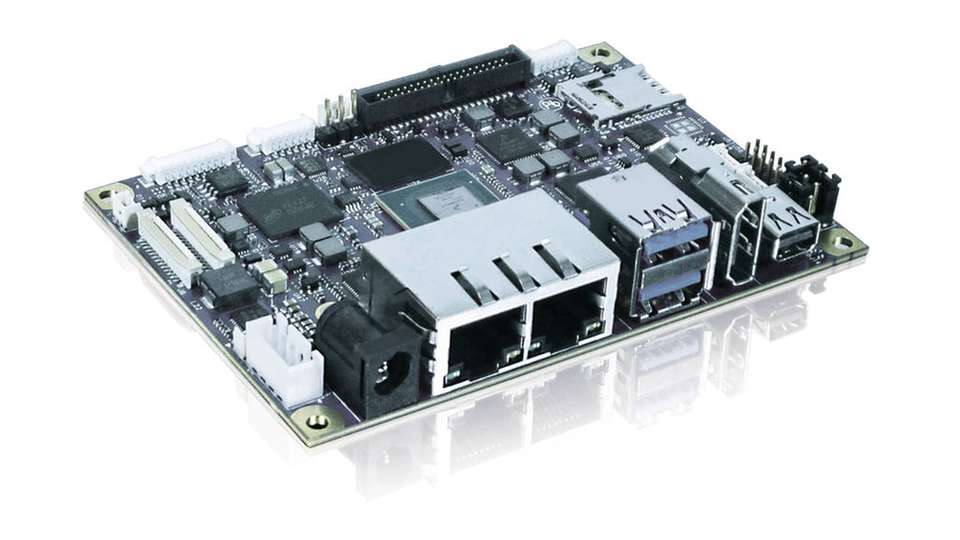 Das Kontron-pITX-iMX8M im kleinsten SBC-Formfaktor Pico-ITX: Es ist bestückt mit NXP 2- oder 4-Kern-CPUs auf Basis der Arm Cortex-A53-Architektur mit bis zu 1,5 GHz.