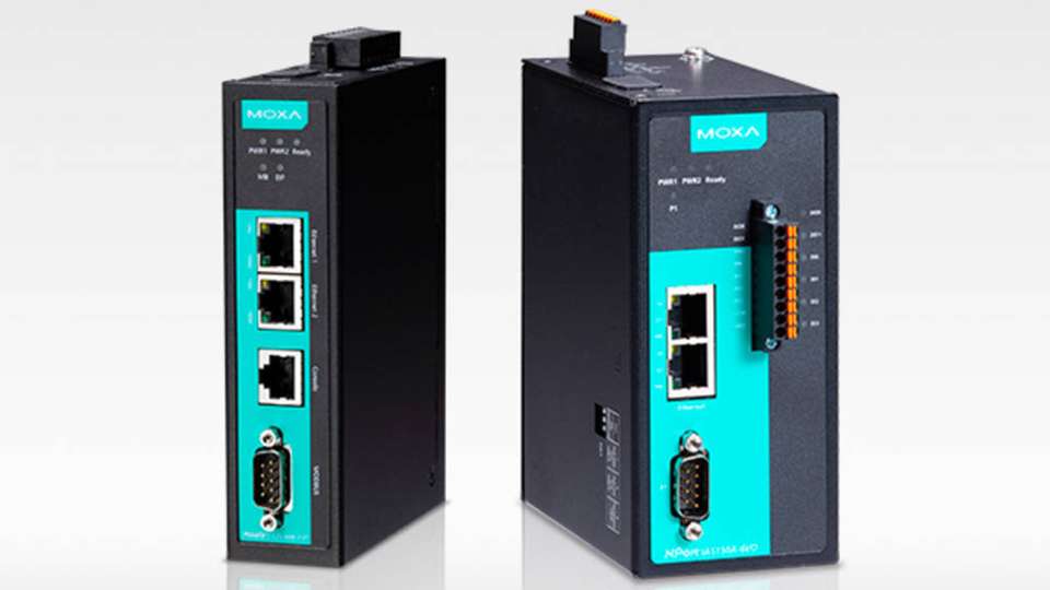 NPort IA (W) 5000A-I/O-Geräteserver und MGate 5105-MB-EIP-Protokollgateway