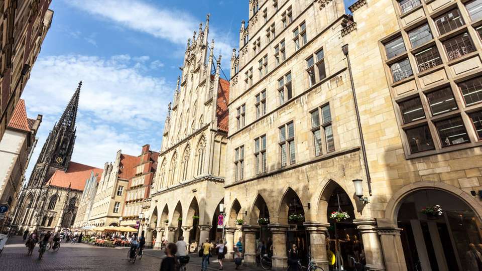 Blick auf den Prinzipalmarkt in Münster.