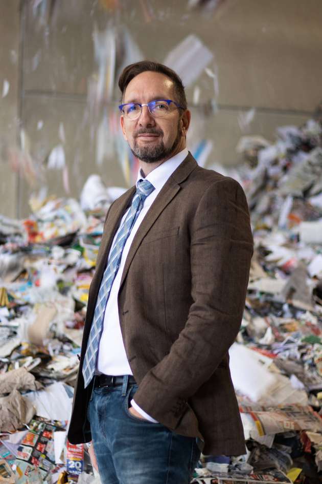 Anlagenbetreiber Stefan Böhme: „Es war immer unsere Philosophie, nicht nur das zu tun, was uns der Gesetzgeber vorschreibt, sondern mit den gegebenen technischen Möglichkeiten so viel Material wie möglich aus den gesammelten Wertstoffen herauszuholen und wiederzuverwerten.“