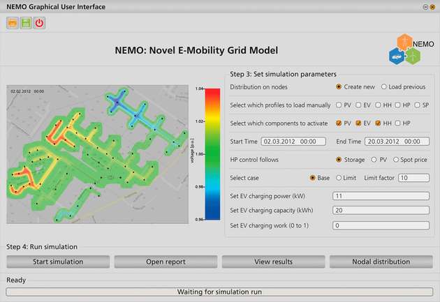 Hilfreiches Tool: Nutzeroberfläche des Nemo Show Case Designers. 