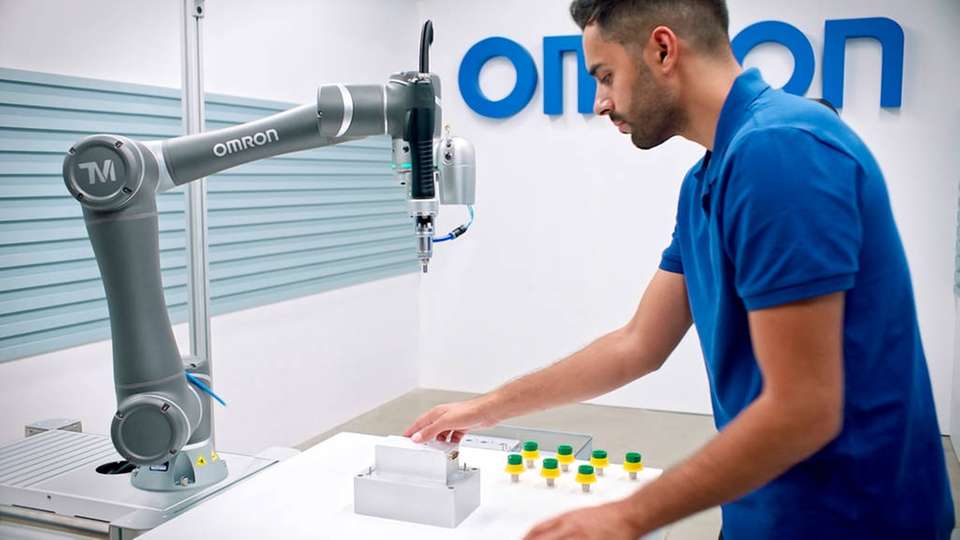 Der kollaborative Roboter Omron TM ist in jeder Hinsicht auf einen sicheren Arbeitsplatz ausgelegt.