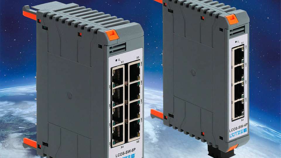 UL-zertifzierte LCOS unmanaged Switches von Lütze: zuverlässiger weltweiter Einsatz im Bereich industrieller Ethernet-Netzwerke.