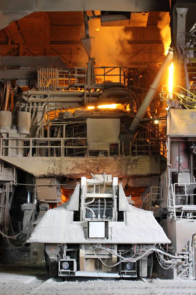 Stahlherstellung bei Arcelor Mittal.