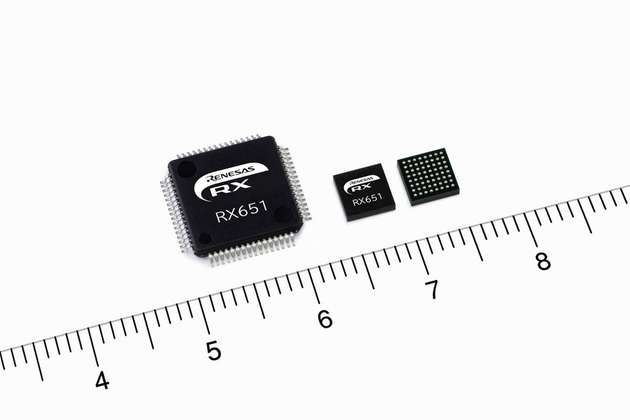Die 32-Bit-Mikrocontroller sind in einem 4,5-mm-x-4,5-mm-64-Pin-BGA- oder einem 10-mm-x-10-mm-64-Pin-LQFP-Gehäuse verfügbar.