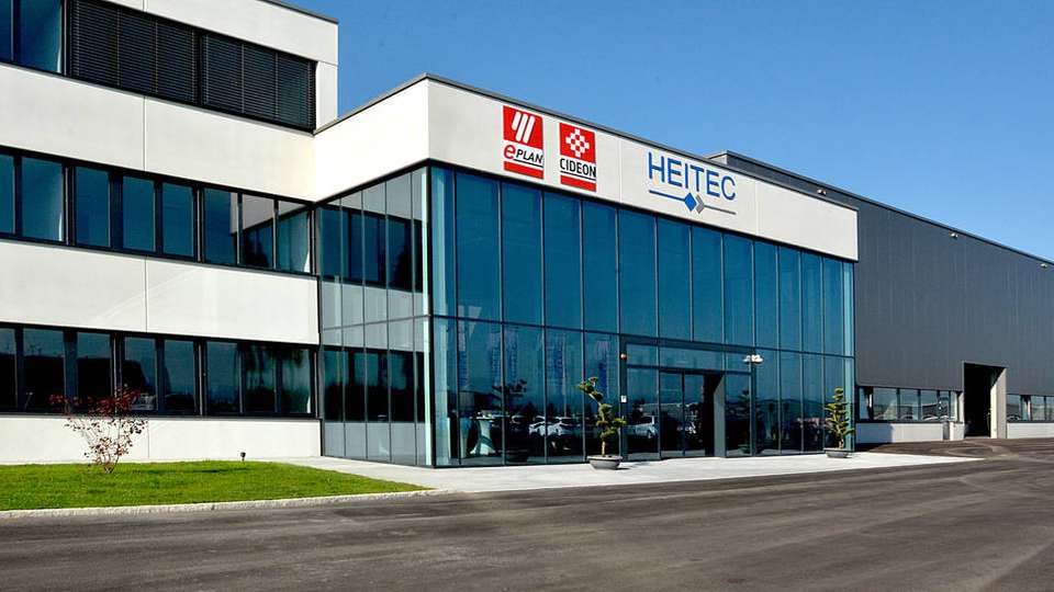 Blick auf das neue Technologiezentrum von Heitec am Standort Ardagger Stift, in dem Eplan und Cideon jetzt ansässig sind.