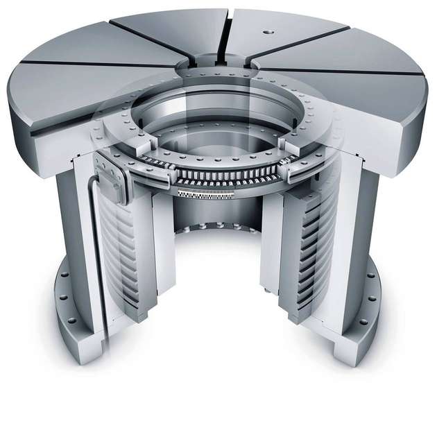 Für Runddrehtische in Fräsmaschinen hat Schaeffler Torquemotor, Rundtischlager und Winkelmesssystem optimal aufeinander abgestimmt.