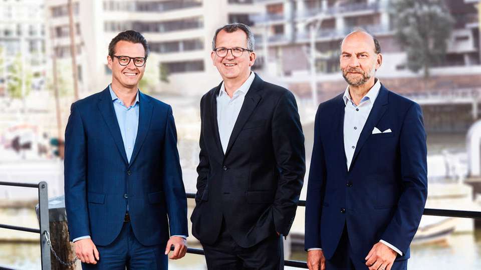 Von links nach rechts: Dr. David Baureis, Dr. Martin Brölsch und Detlef Schmeer sind die neuen Geschäftsführer bei Global Tech | Offshore Wind I.