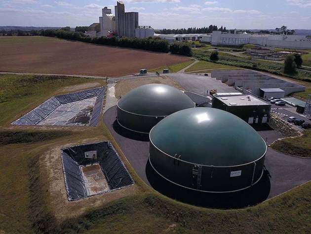 Die Biomethananlage im französischen St. Gérand, Bretagne.