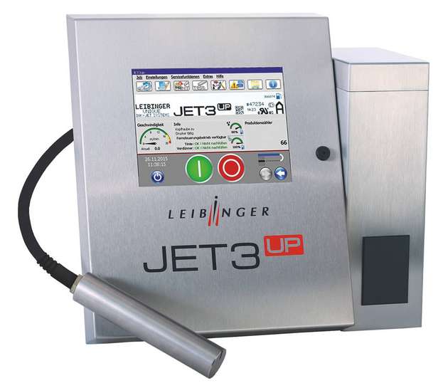 Die Treiber inklusive Schallwand werden zur Rückverfolgbarkeit on the fly mit einem ECC200-Code über den JET3up gekennzeichnet.