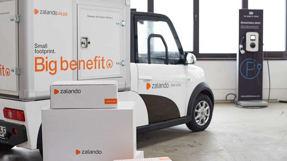 Zalando liefert nun mit Elektroautos seine Pakete aus.