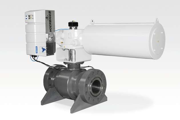 Der Hoerbiger sPST ist im Armaturenantrieb Trivax als Standard enthalten. Es sind keine weiteren Anbauten oder Veränderungen am Antrieb oder an der Armatur notwendig.