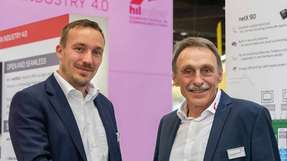 Sebastian Hilscher und Hans-Jürgen Hilscher gemeinsam auf der SPS 2019.