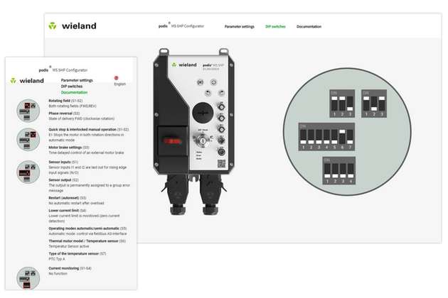 Über das webbasierte Parametrier-Tool können einfach Schritt für Schritt die passenden Einstellungen für jeden Motor vorgenommen werden.