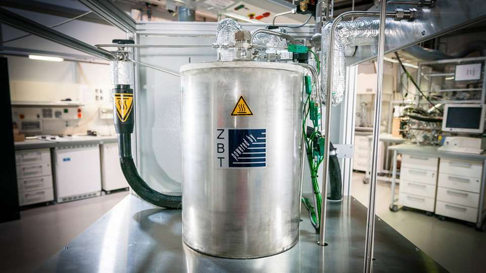 Der Ammoniak-Cracker, der in Duisburg entwickelt wird, zersetzt Ammoniak zu Wasserstoff und Stickstoff.