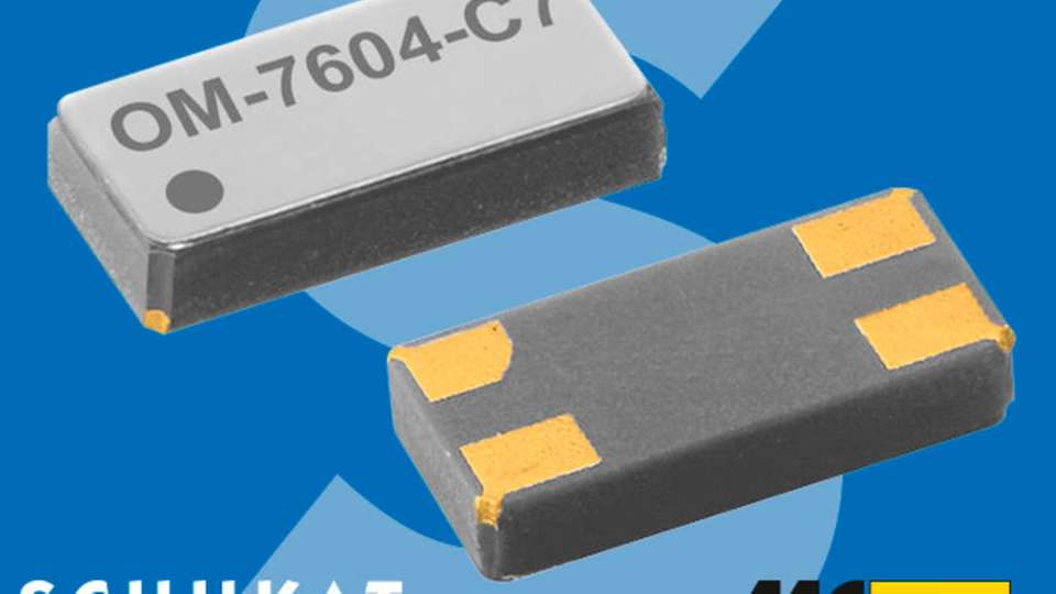 SMD-Quarzoszillatoren von Micro Crystal sind jetzt bei Schukat erhältlich.