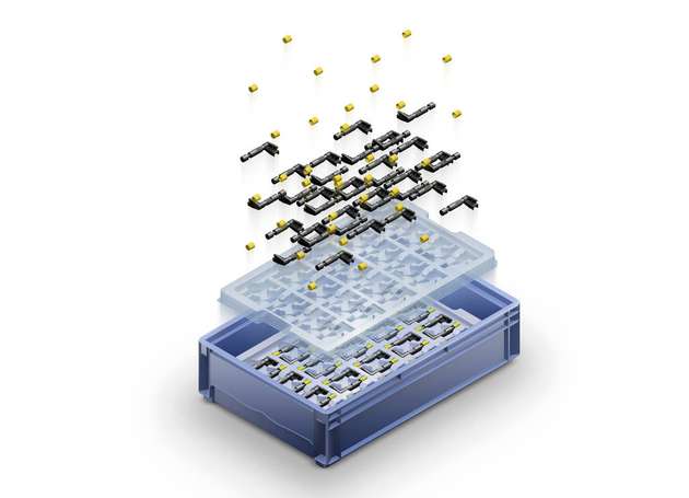 Die neuen Thermoform-Trays sind entsprechend der jeweiligen Artikelkonturen ausgeformt.