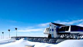Die Forschungsstation Princess Elisabeth in der Antarktis.