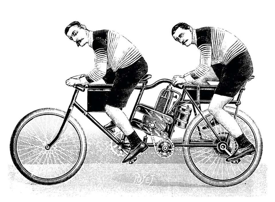 der perfekte schub beim fahrradfahren