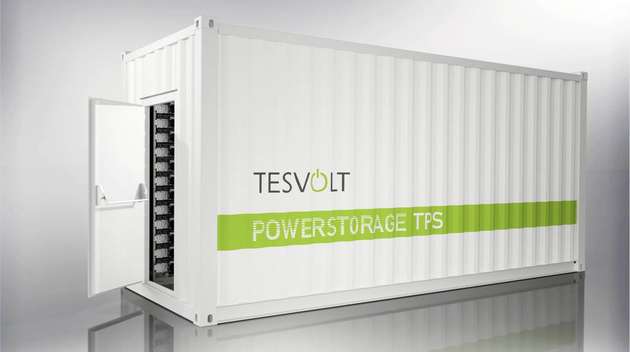Der Stromspeicher-Container von Tesvolt konnte sich in der engeren Auswahl gegen zwei andere Produkte durchsetzen.