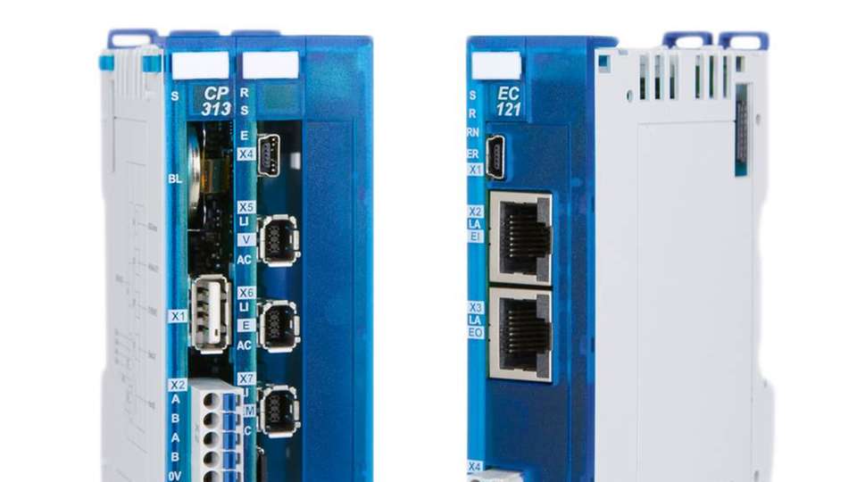 Steuerungssystem im Pocket-Format Das CPU-Modul CP 313 und das Anschaltmodul EC 121 erweitern das Echtzeit-Ethernetbus-Portfolio des kompakten S-DIAS-Steuerungssystems von Sigmatek.