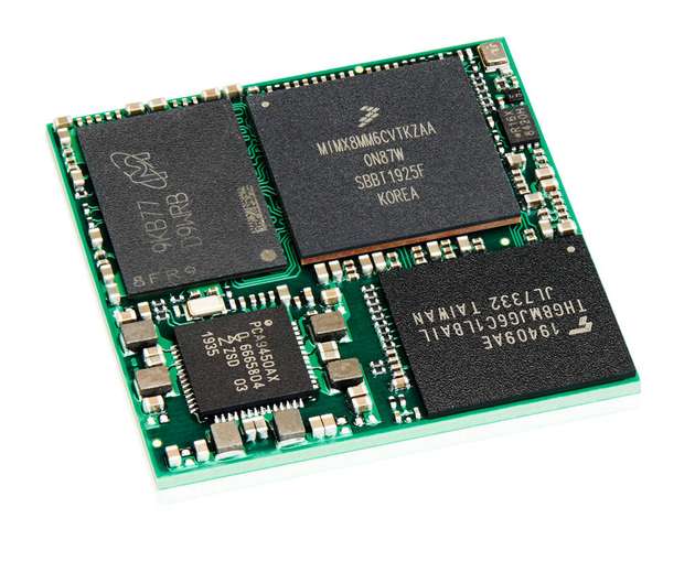 Das SoM SL i.MX8M Mini ist aufgrund des High-Performance-Prozessors i.MX8M Mini Quad Core 1,6 GHz und LPDDR4-Speichers eine kostengünstige Grundlage für individuelle Board- und Applikationsentwicklungen.