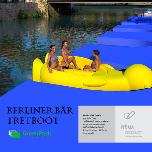 Das Tretboot Berliner Bär.