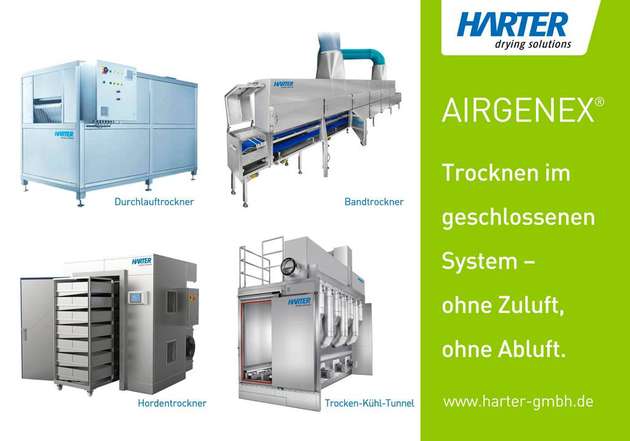 Verschiedene Trocknermodelle von Harter