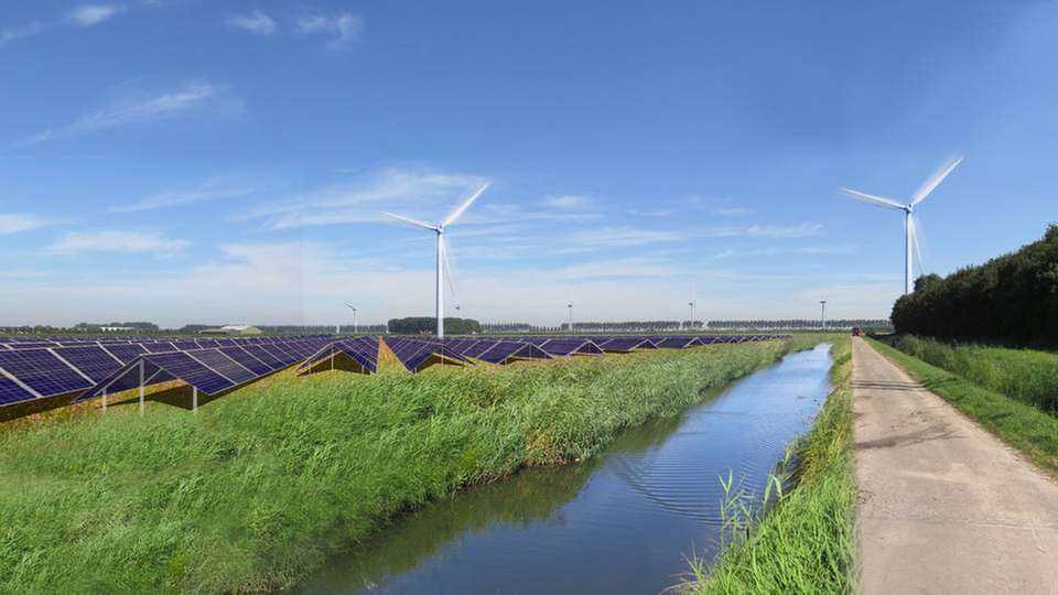 Belectric baut Solaranlage für Energiepark Haringvliet Zuid.