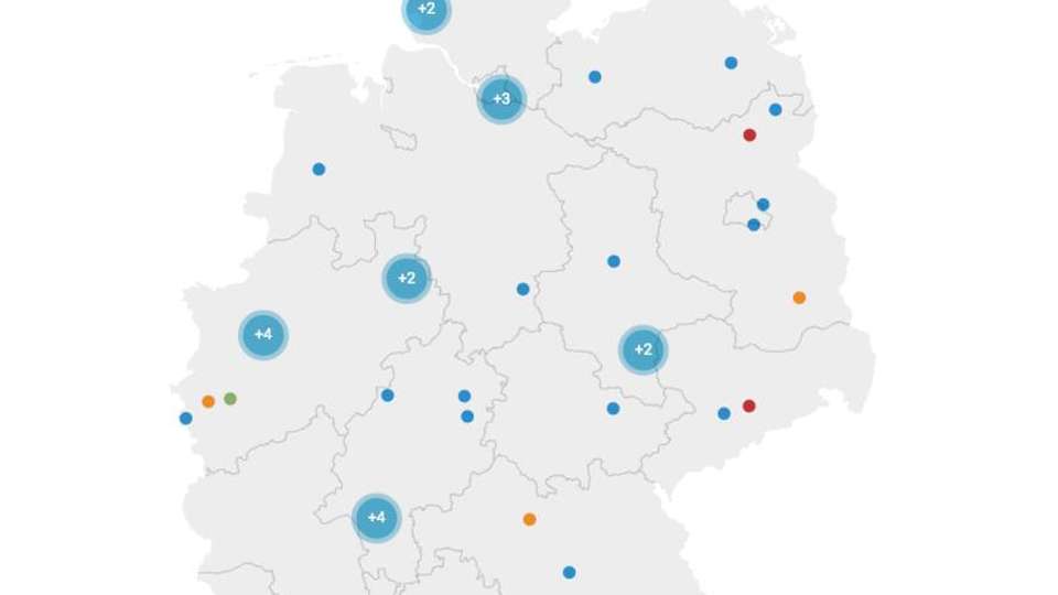So bunt ist Deutschlands Power-to-X-Landschaft schon heute: Interaktive Karten und Tabellen zeigen bestehende Projekte und Anlagen auf einen Blick.