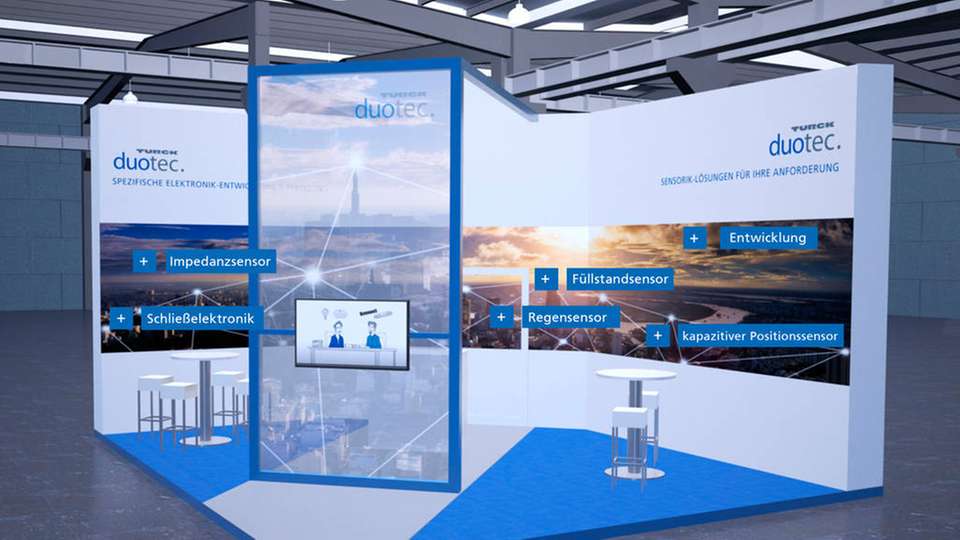 Ab sofort präsentiert Turck duotec kundenspezifische Elektroniklösungen auf einem virtuellen Messestand.