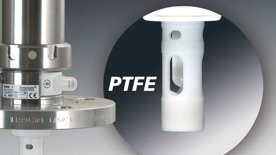 Extreme chemische Beständigkeit: Alle medienberührten Teile der SensoGate-Versionen WA 132/WA 133 (M)  sind aus PTFE gefertigt.