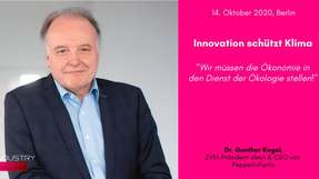 Dr. Gunther Kegel, ZVEI-Präsident elect und CEO von Pepperl+Fuchs, ist Speaker auf dem INDUSTRY.forward Summit 2020.