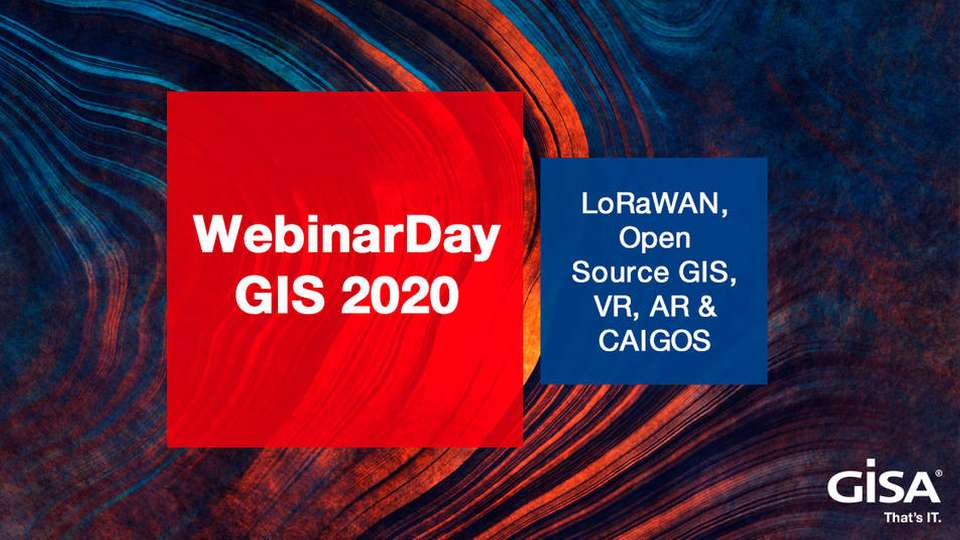 Melden Sie sich jetzt zum WebinarDay GIS 2020 an!