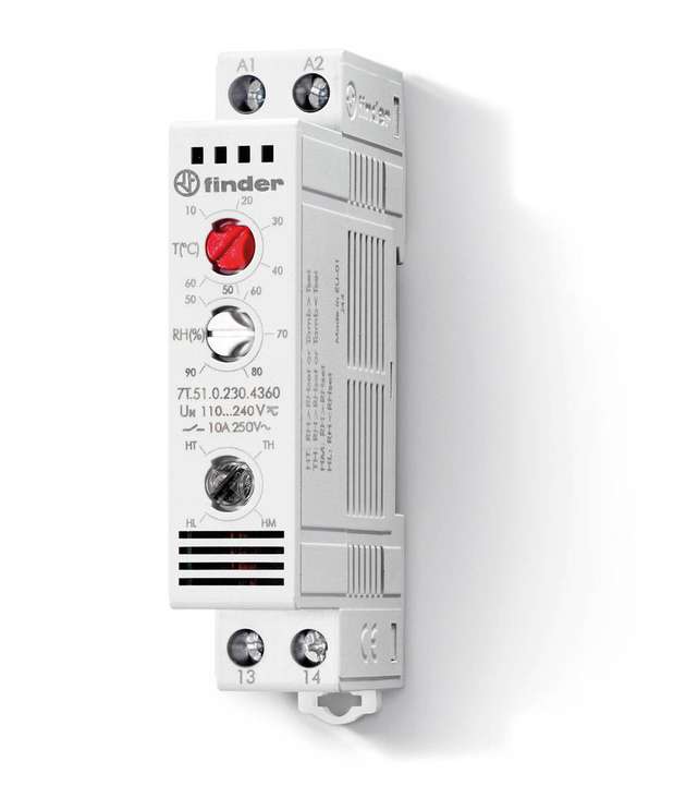 Die Thermo-/Hygrostate der Serie 7T überwachen zuverlässig Temperaturwerte.