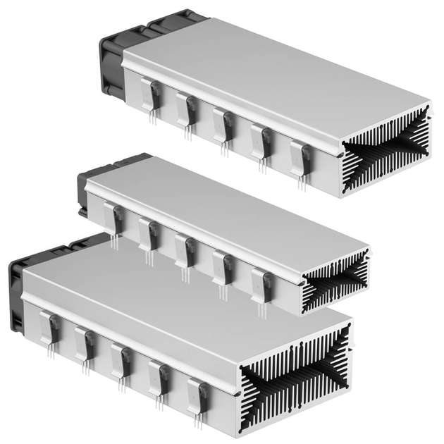 Kompakte Miniaturlüfteraggregate ermöglichen eine leistungsstarke Entwärmung auf kleinem Einbauraum und eignen sich ebenfalls für den Verbau auf Leiterkarten.