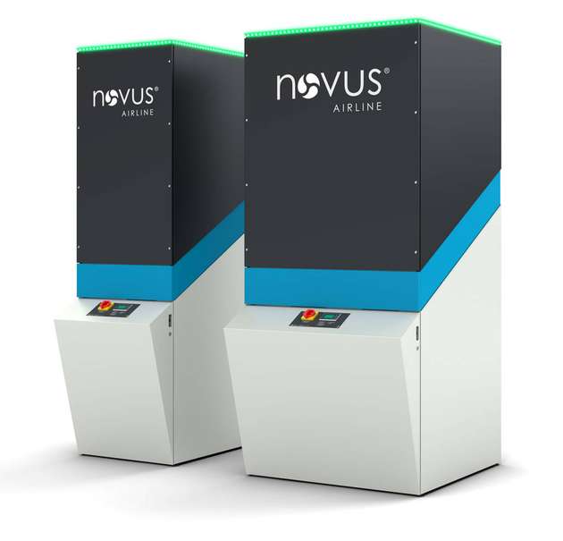 Das patentierte Absaug- und Filterkonzept wird in der Baureihe Novus Airline angewendet.