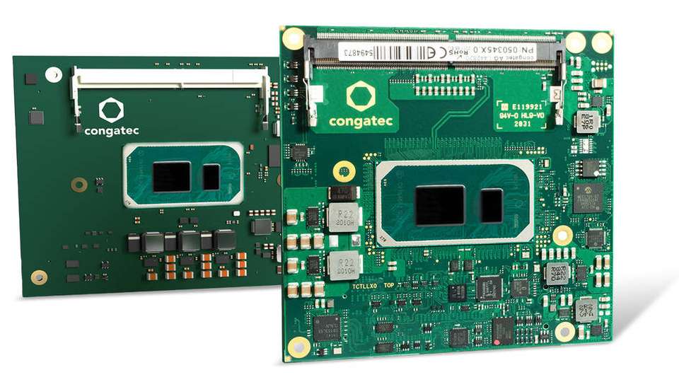 Das COM-Express- und das COM-HPC-Modul unterstützen die Intel-Core-Prozessoren der elften Generation, früherer Codename: „Tiger Lake“.