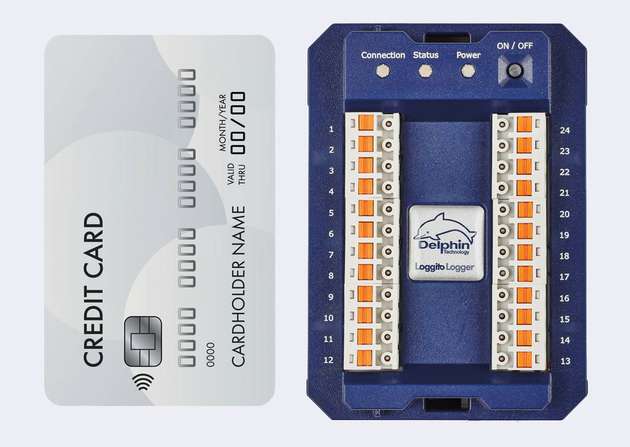 Datenlogger von Delphin gibt es vom kleinsten Gerät seiner Art, dem Loggito, bis hin zum modular aufgebauten ProfiMessage, das mit unterschiedlichen Karten ein beliebiges  I/O-Mengengerüst annehmen kann.