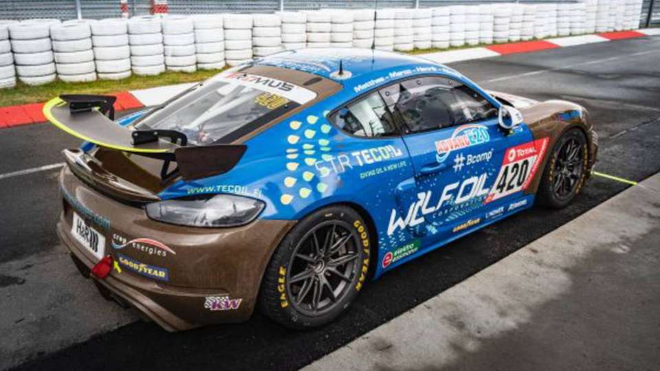 Biobasierte Auto-Karosserie bald für die Straße zugelassen? Das Bioconcept-Car Porsche GT4 verfügt über mit Karosserie-Bauteile aus Bioverbundwerkstoffen.