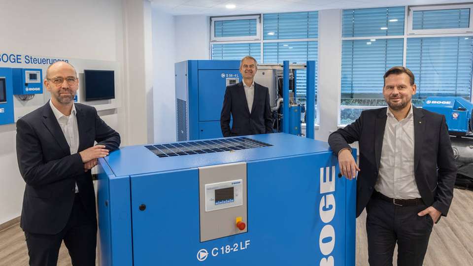 Bildeten bis Ende 2020 die Boge-Geschäftsführung (von links): Olaf Hoppe, Wolf D. Meier-Scheuven (zum 31. Dezember 2020 als Geschäftsführer ausgeschieden) und Michael Rommelmann.