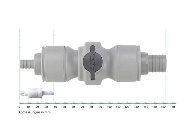 Die CPC-Kupplungen und -Stecker in unterschiedlichen Größen, Formen, Materialien und Funktionen erweitern das Einsatzspektrum.