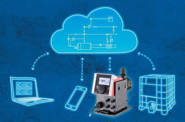Chemikalienhandel 4.0: Smarte Dosierpumpen ermöglichen zusammen mit der App Chempairing Suite attraktive Mehrwertdienste und Services.