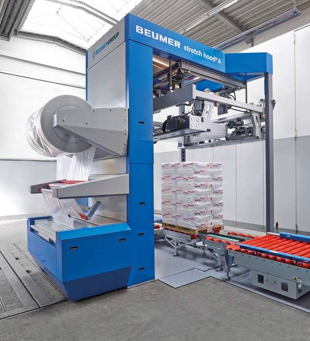 Der stretch hood A von Beumer verfügt über eine einfache, intuitive und sichere Bedienung.