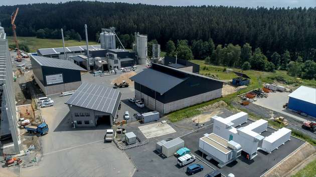 Das Bioenergie- und Pelletswerk.