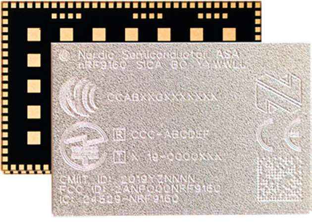 Trotz sehr kompakter Abmessungen ist das nRF9160 hochintegriert.