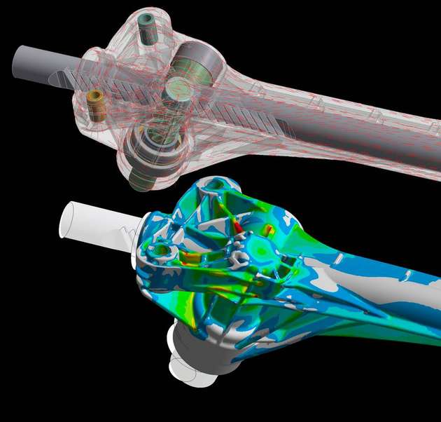 Thyssenkrupp Presta nutzt Ansys Mechanical zur Simulation seiner Lenkungskomponenten.