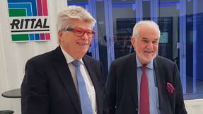 Aufgenommen im Frühjahr 2020: Prof. Friedhelm Loh (links) und Jürgen Stulz von den beiden neuen Kooperationspartnern Rittal und Stulz.