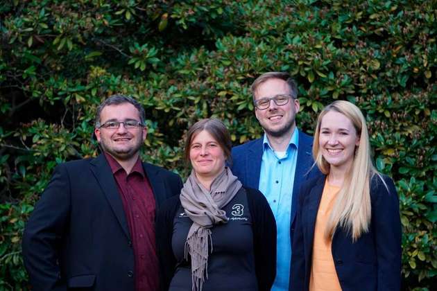 Das NaPaGen-Team (von links): Dr. Maik Gerwig, Bedia Jüttner, Frederic Güth und Nadja Lumme